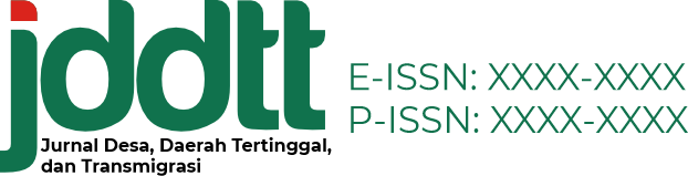 Logo Jurnal Desa, Daerah Tertinggal, dan Transmigrasi